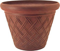 Grand pot de fleurs en terre cuite tressée, disponible chez Huges Shop