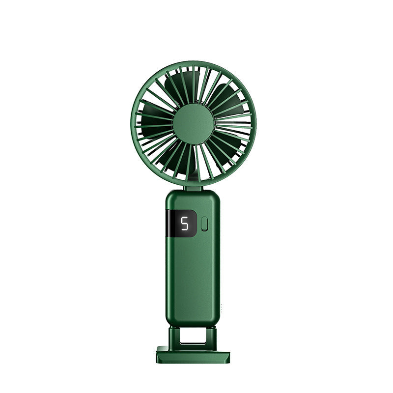 Ventilateur portable Huges, 5 vitesses, affichage numérique, batterie rechargeable